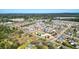 Aerial view showcasing community amenities including a large pool and surrounding neighborhood homes at 28 Summer Nw Pl, Cartersville, GA 30121