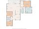 Detailed home floor plan with clearly labeled rooms, including the primary suite and kitchen layout at 28 Summer Nw Pl, Cartersville, GA 30121