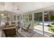 Relaxing sunroom with lots of light and sliding glass doors with a view of the backyard pool at 1047 Winding Branch Ct, Atlanta, GA 30338