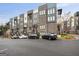 Row of modern townhomes showcases stylish architecture and convenient parking at 1050 Stacks Ave # 1507, Atlanta, GA 30315