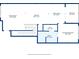 Main level floor plan displaying the living room, kitchen, dining area, bathroom, and primary bedroom layouts with dimensions at 1050 Stacks Ave # 1507, Atlanta, GA 30315