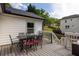 Outdoor dining set on spacious deck offers an ideal spot for Gathering gatherings and summer meals at 1711 Terry Mill Se Rd, Atlanta, GA 30316