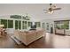 Bright living room featuring hardwood floors, neutral color palette, and large windows with tree view at 269 Red Gate Dr, Canton, GA 30115