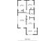 Detailed floor plan showcasing layout with two bedrooms, bath, living, dining, kitchen, and laundry areas at 244 Pauladean Se Cir, Marietta, GA 30067