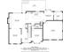 Detailed floor plan showcasing the layout of the home with room dimensions at 610 Brington Close, Alpharetta, GA 30022