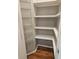 Pantry with shelving and wire storage at 610 Brington Close, Alpharetta, GA 30022