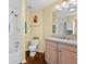 Bathroom with tiled shower-tub and granite countertops at 2591 Boulder Hill Se Ct, Atlanta, GA 30316