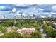 Stunning city skyline view with lush trees and beautiful clouds above the horizon, showcasing an urban oasis at 1008 Lena Nw St, Atlanta, GA 30314