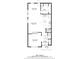 Detailed floor plan of the home's first level, showcasing the kitchen, living room, and dining areas at 1008 Lena Nw St, Atlanta, GA 30314