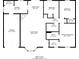 Detailed floor plan showcasing the layout of the home at 6895 Brown S Dr, Fairburn, GA 30213