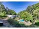 Aerial view of the community pool with lush landscaping, offering a private retreat at 1445 Monroe Ne Dr # E25, Atlanta, GA 30324