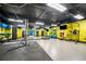 Well-equipped gym with punching bag, fitness balls, and TV for a complete workout experience at 1101 Juniper Ne St # 1519, Atlanta, GA 30309