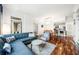 Inviting living room with open floor plan and hardwood flooring throughout at 1101 Juniper Ne St # 1519, Atlanta, GA 30309