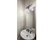 Stylish powder room featuring a modern vanity, elegant sink, and contemporary light fixture at 1331 Iverson Ne St # A, Atlanta, GA 30307
