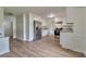 Well-lit kitchen with stainless steel appliances, granite countertops, and white cabinetry at 5350 Rockbridge Rd, Stone Mountain, GA 30088