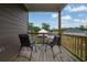 Cozy balcony offering outdoor seating and a scenic view at 5985 Hidden Ridge Ct, Cumming, GA 30028