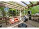 Outdoor deck with outdoor seating, grill, pergola, and private backyard at 2975 Oak Hampton Way, Duluth, GA 30096