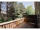 Wood deck provides space for relaxing or entertaining at 4486 Thorngate Ln, Acworth, GA 30101