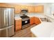 Bright kitchen with stainless appliances, including a gas range at 4486 Thorngate Ln, Acworth, GA 30101