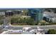 An aerial view of a commercial district including an office building and highways at 901 Abernathy Ne Rd # 5050, Atlanta, GA 30328