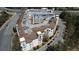 Overhead view of the apartment building, with parking and streets surrounding at 901 Abernathy Ne Rd # 5050, Atlanta, GA 30328