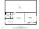 Upstairs floor plan of the home, with layout and dimensions for the bedrooms, Gathering room, bathroom and attic at 238 Dorothy Ln, Lawrenceville, GA 30046