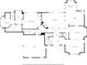 Detailed floor plan showcasing the first floor's layout, including the living room, kitchen, and primary bedroom at 315 Mossy Pointe, Duluth, GA 30097