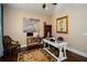Inviting home office equipped with a desk, chair, and decorative elements for a productive space at 773 Pebblebrook Rd, Mableton, GA 30126