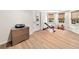 Finished basement with light laminate flooring and work out space at 88 Cline Smith Ne Rd, Cartersville, GA 30121