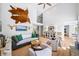 Bright living room with vaulted ceilings, comfortable furniture and an open concept layout at 88 Cline Smith Ne Rd, Cartersville, GA 30121