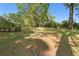 Large backyard featuring well-maintained lawn and mature shade trees at 1788 Hammond Woods Sw Cir, Marietta, GA 30008