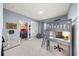 Stylish bedroom with a bunk bed, desk, and gray color scheme at 925 Upper Hembree Rd, Roswell, GA 30076
