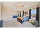 Bright bedroom with a ceiling fan, playful decor, and a cozy reading nook at 925 Upper Hembree Rd, Roswell, GA 30076