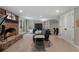 This finished basement features a fireplace and bar at 105 Woodmeade Nw Way, Marietta, GA 30064