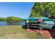 Stack of canoes near a lake, offering recreational opportunities and outdoor adventures at 105 Woodmeade Nw Way, Marietta, GA 30064