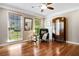 Cozy sitting room featuring hardwood floors, natural light and relaxing decor at 744 Edgewater Nw Ln, Kennesaw, GA 30144