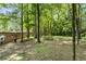 Backyard area surrounded by mature trees, with an access point to a dog park at 4282 Roswell Ne Rd # C3, Atlanta, GA 30342