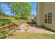 Spacious backyard with mature trees and green grass, offering a relaxing outdoor space at 6396 Phillips Ct, Lithonia, GA 30058