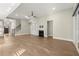 Spacious living room with fireplace and hardwood floors at 809 Kirby Dr, Woodstock, GA 30188