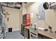 Functional basement featuring a workbench and a storage system, perfect for various projects at 117 Manous Dr, Canton, GA 30115