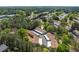Overhead view of community townhomes surrounded by lush trees, highlighting convenient parking at 223 Chads Ford Way, Roswell, GA 30076