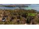 Aerial view of +/- 0.59 acres property at 3235 Crestview Dr near Lake Lanier at 3235 Crestview Dr, Cumming, GA 30041