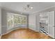 Dining room featuring hardwood floors and a bay window for natural light at 4044 Ashentree Dr, Brookhaven, GA 30341