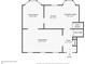 A first floor layout with living room, dining room, kitchen and breakfast nook at 4044 Ashentree Dr, Brookhaven, GA 30341