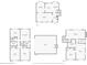 A layout of the home's basement, first floor, second floor and lower level at 4044 Ashentree Dr, Brookhaven, GA 30341