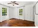 Bedroom with hardwood floors and natural light at 756 Ormewood Se Ave, Atlanta, GA 30312