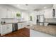 Bright and modern kitchen with stainless steel appliances, granite countertops, and sleek white cabinetry at 756 Ormewood Se Ave, Atlanta, GA 30312