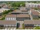 Vast aerial view showcasing modern townhome community with manicured lawns, and rail lines, blending urban comfort at 913 Spencer Ave, Atlanta, GA 30318