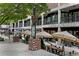 Attractive outdoor shopping area with seating, landscaping, and retail storefronts at 913 Spencer Ave, Atlanta, GA 30318