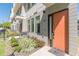 Contemporary front entrance featuring modern door, lush landscaping and sidewalk at 1300 Memorial Se Dr # 12, Atlanta, GA 30317